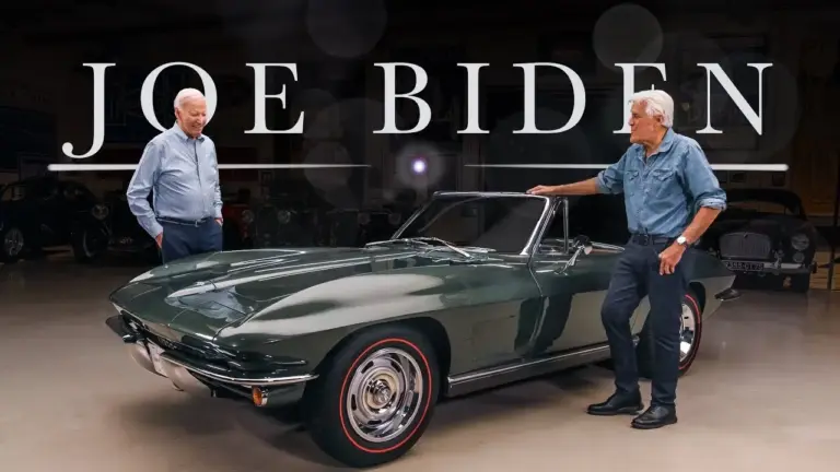 El presidente Biden enseña su Corvette clásico de 1967 a Jay Leno y revela la emotiva historia familiar