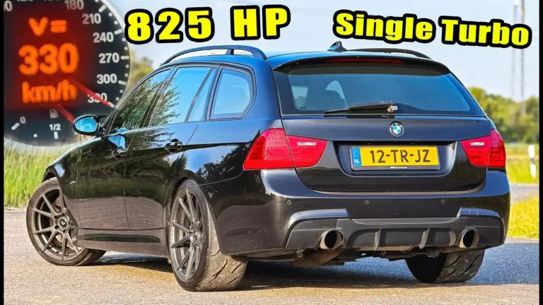 AutoTopNL prueba el BMW 335i Touring E91 con 825 CV: el familiar que alcanza 330 km/h