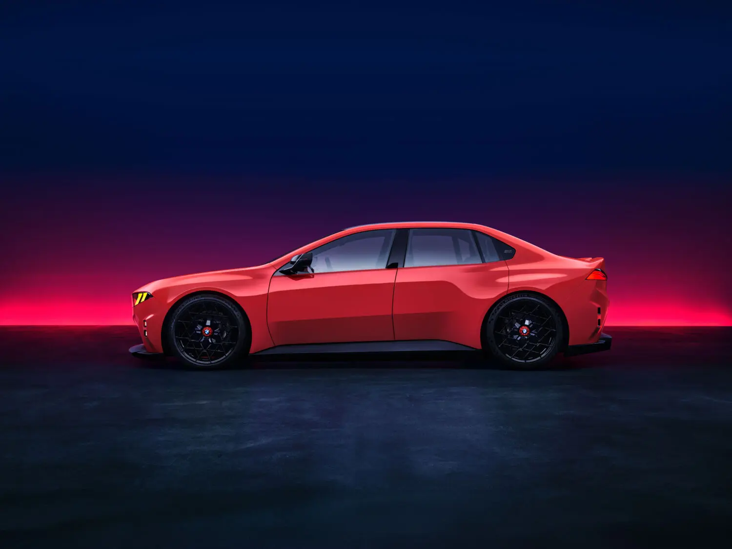 El futuro BMW M3 eléctrico, anticipado por el BMW M Concept Neue Klasse mostrado en Le Mans