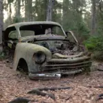 El cementerio de coches clásicos que un millonario abandonó en el bosque del Neandertal