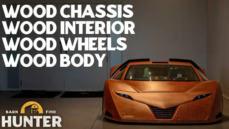 El coche de madera Splinter sorprende con 650 CV y 20.000 horas de trabajo