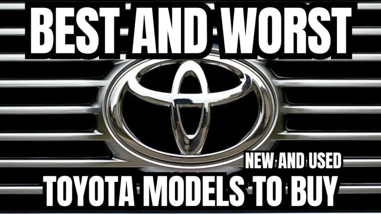 Toyota fiabilidad: The Car Care Nut clasifica los mejores y peores modelos