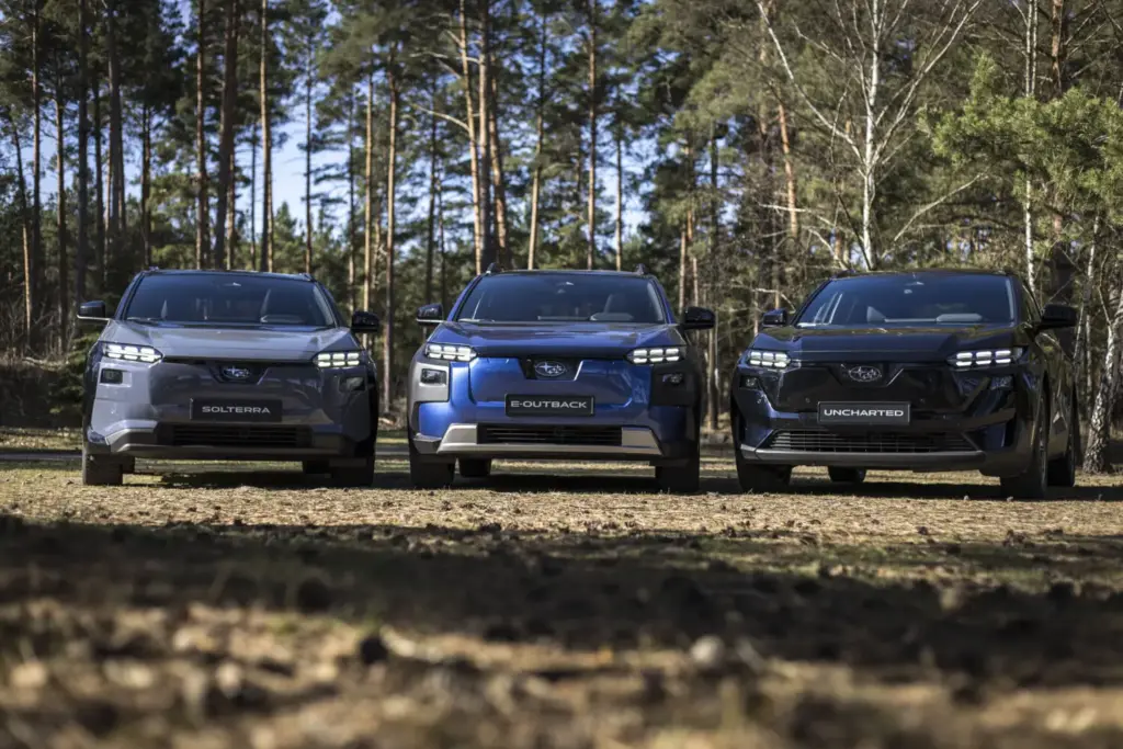Subaru acelera su ofensiva eléctrica. Detalles y precios de sus nuevos Uncharted, E-Outback y Solterra 14 Motor16 1. Gama EV Subaru 8 Motor16