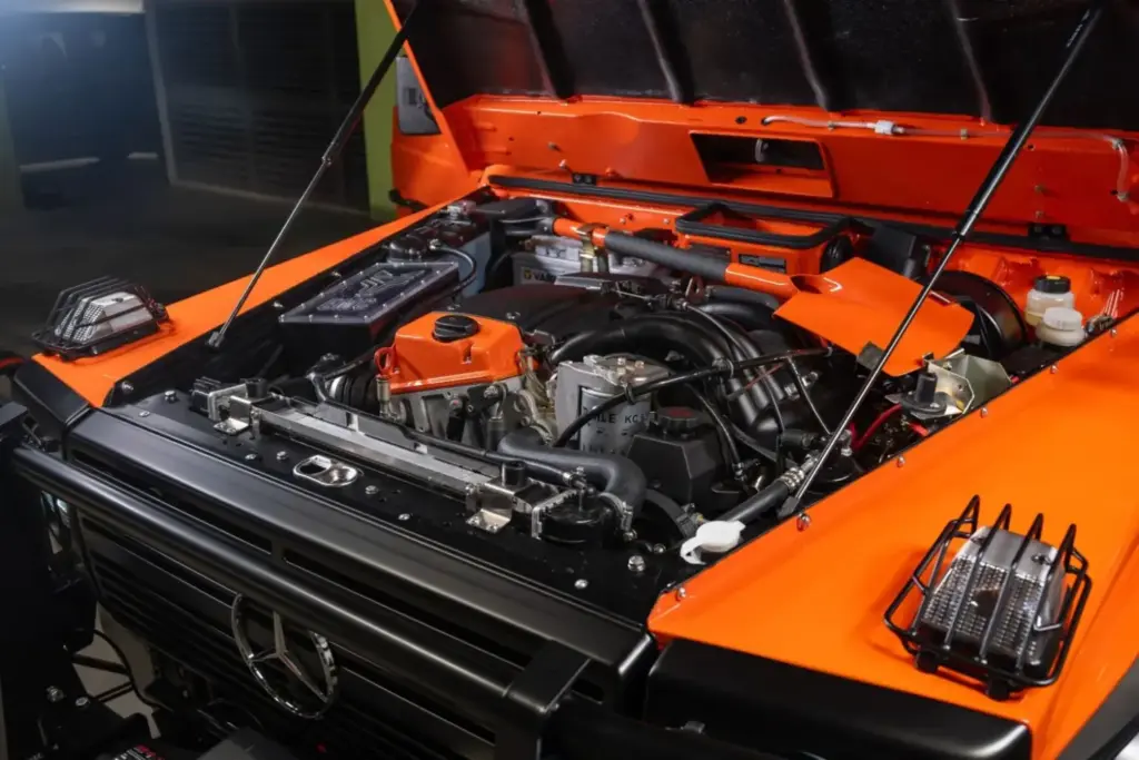 1990 EMC Mercedes-Benz GD250 Turbo 'V6'. Imagen motor.