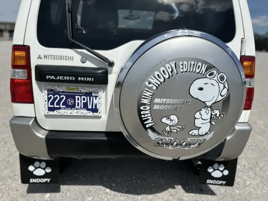 Mitsubishi Pajero Mini Snoopy Edition, el kei car japonés con Snoopy que se subasta en EE.UU. 1 Motor16 2000 Mitsubishi Pajero Mini Snoopy Edition. Imagen detalle.
