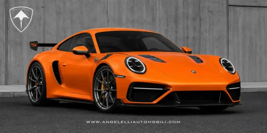 Project 754: Así es el Porsche 911 con motor central que la casa alemana jamás ha creado 2 Motor16 2026 Angelelli Automobili Project 754. Porsche 911. Imagen delantera.