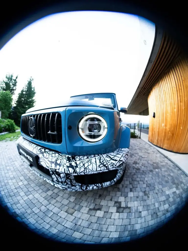 Mercedes-AMG no esconde la versión descapotable de su mítico Geländewagen, que está al caer 1 Motor16 2026 Mercedes-Benz Clase G Cabrio. Imagen delantera.