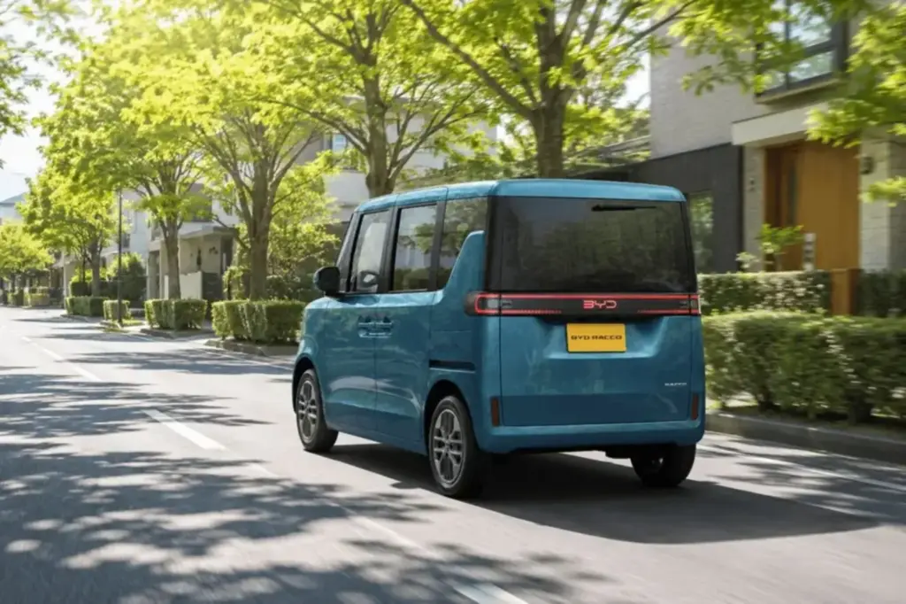 BYD Racco: El kei car con el que China dispara al segmento más amado en Japón 3 Motor16 2026 BYD Racco. Imagen trasera.