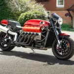 La moto con el motor V10 de un Dodge Viper que sale a subasta en Reino Unido: 500 CV y homologada para circular