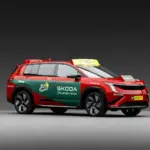 Škoda vuelve al Tour de Francia con su nuevo SUV eléctrico, el Peaq, a la cabeza del pelotón
