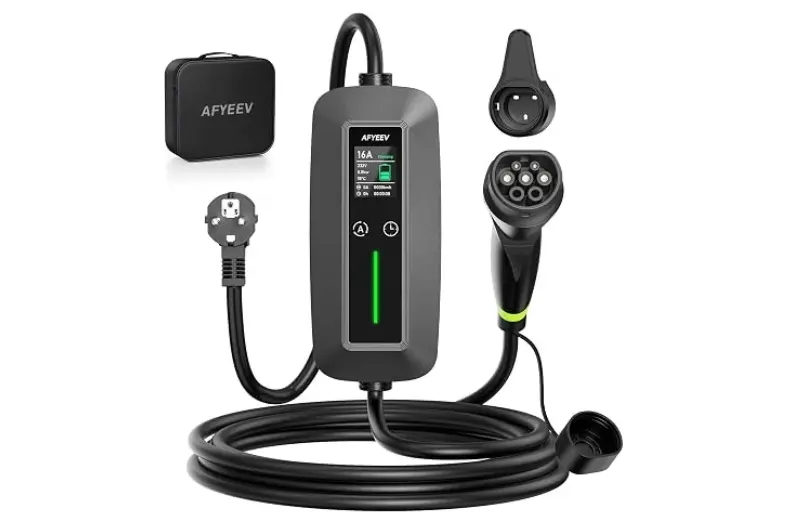 AFYEEV Cable de Carga Schuko Tipo 2 Motor16