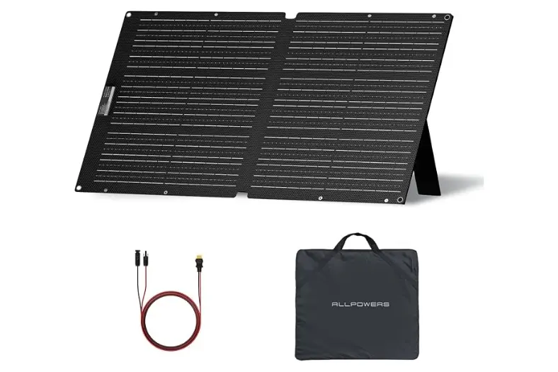 Las 10 mejores placas solares para autocaravana de 2026: flexibles, rígidas y plegables 11 Motor16 ALLPOWERS SOLAX SE100 100W Motor16