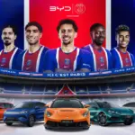 BYD se convierte en socio automovilístico oficial hasta 2029 del PSG, el vigente campeón de Europa
