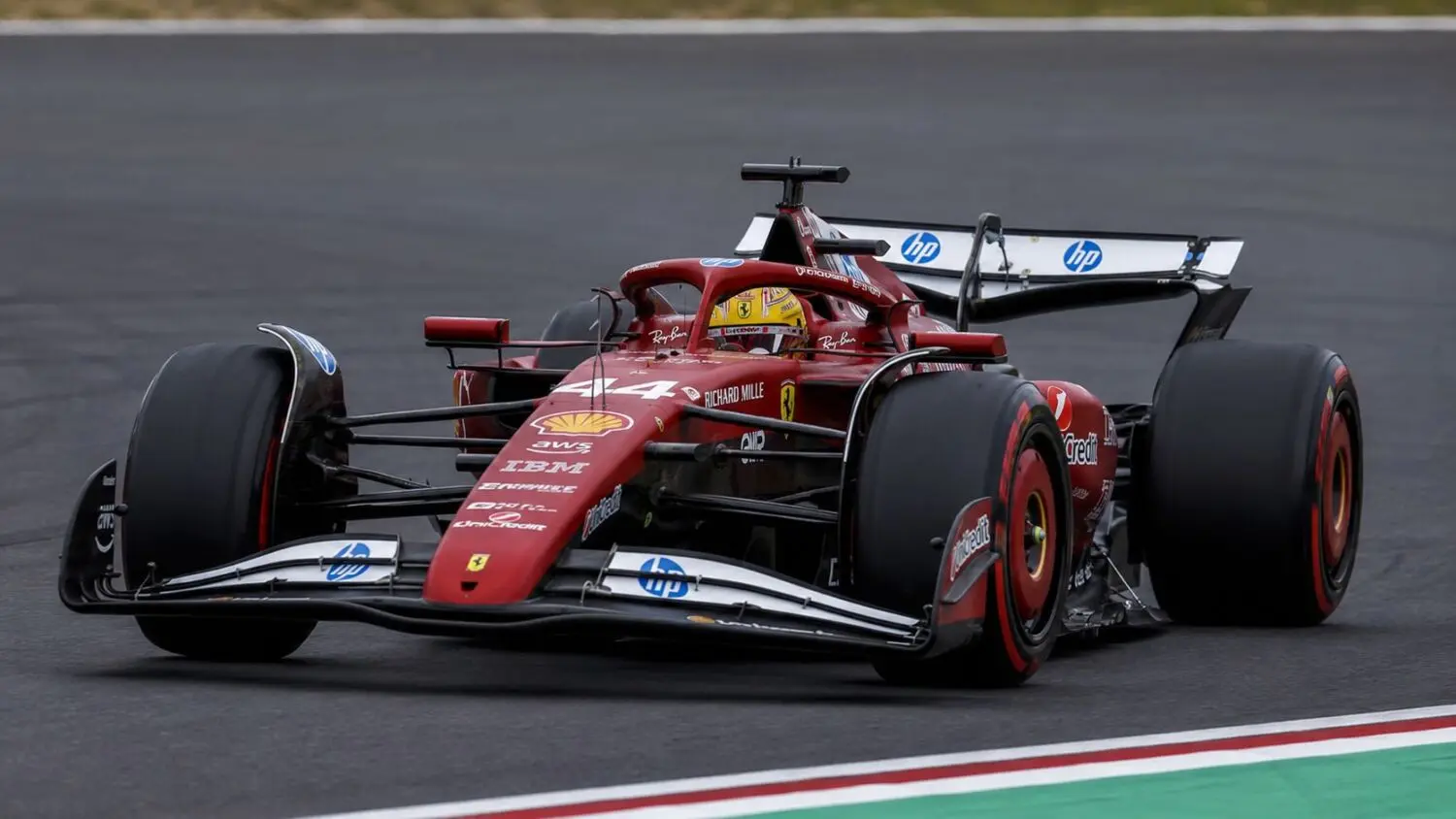 Ferrari Madring filming day: Hamilton y Leclerc estrenan el circuito de Madrid