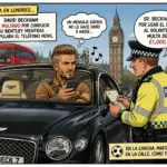 La multa móvil de Beckham: 1.200 dólares y seis meses sin carnet