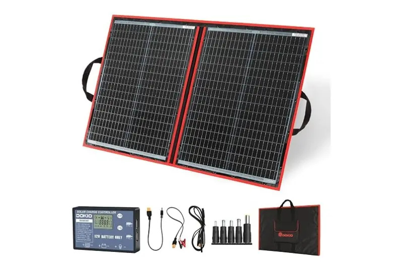 Mejor panel solar portátil: Comparativa para camping, camper y energía fuera de red 4 Motor16 DOKIO Motor16