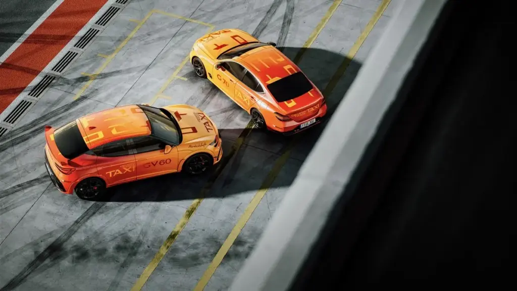 Un Genesis GV60 Magma disfrazado de taxi eléctrico con 650 CV para que disfrutes en Nürburgring 4 Motor16 Genesis GV60 Magma Track Taxi 01 4 Motor16
