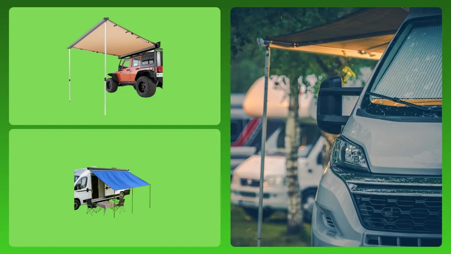 Mejor toldo para furgoneta camper: Sombra, lluvia y montaje para viajar mejor