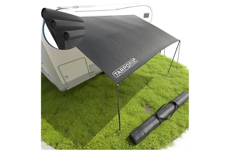 Mejor toldo para furgoneta camper: Sombra, lluvia y montaje para viajar mejor 8 Motor16 Tarpofix Toldo para Caravana 3 Motor16