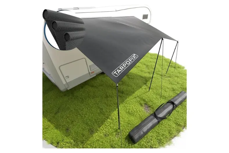 Mejor toldo para furgoneta camper: Sombra, lluvia y montaje para viajar mejor 9 Motor16 Tarpofix Toldo para Caravana 4 Motor16