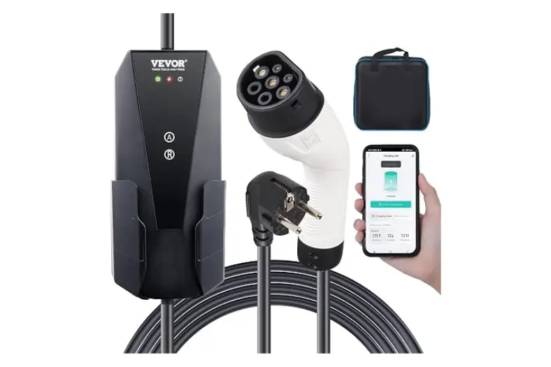 Mejor cargador EV portátil: Opciones Tipo 2 para cargar el coche eléctrico en casa o de viaje 6 Motor16 VEVOR Cargador Motor16