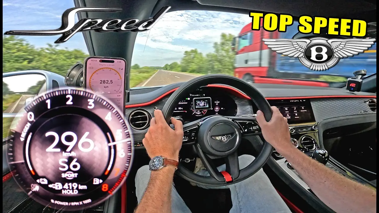 Bentley velocidad Autobahn