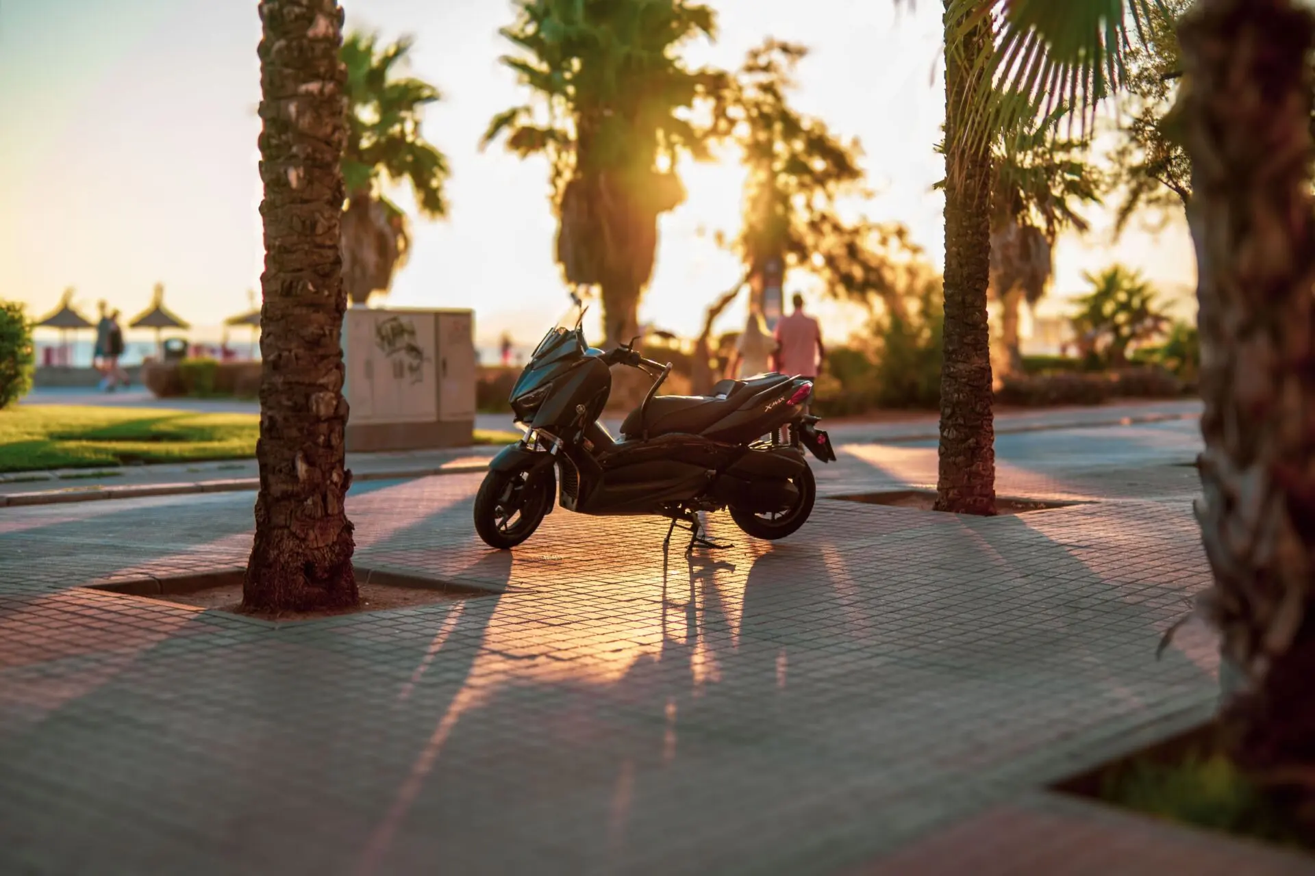 calor moto verano