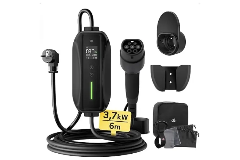 Mejor cargador EV portátil: Opciones Tipo 2 para cargar el coche eléctrico en casa o de viaje 5 Motor16 de Cargador Coche Electrico Schuko Motor16