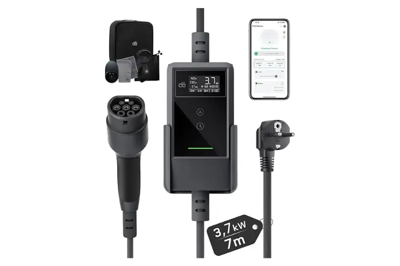 Mejor cargador EV portátil: Opciones Tipo 2 para cargar el coche eléctrico en casa o de viaje 4 Motor16 de Cargador Coche Electrico Motor16