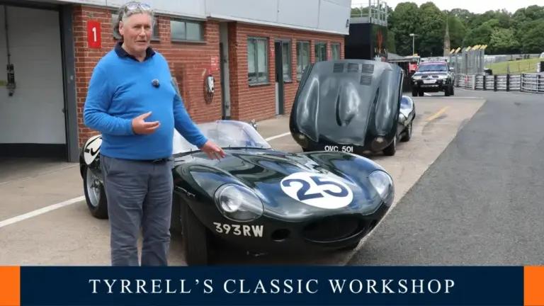 Tyrrell’s Classic Workshop prueba el Jaguar D-Type: el bólido de 350 CV que dominó Le Mans