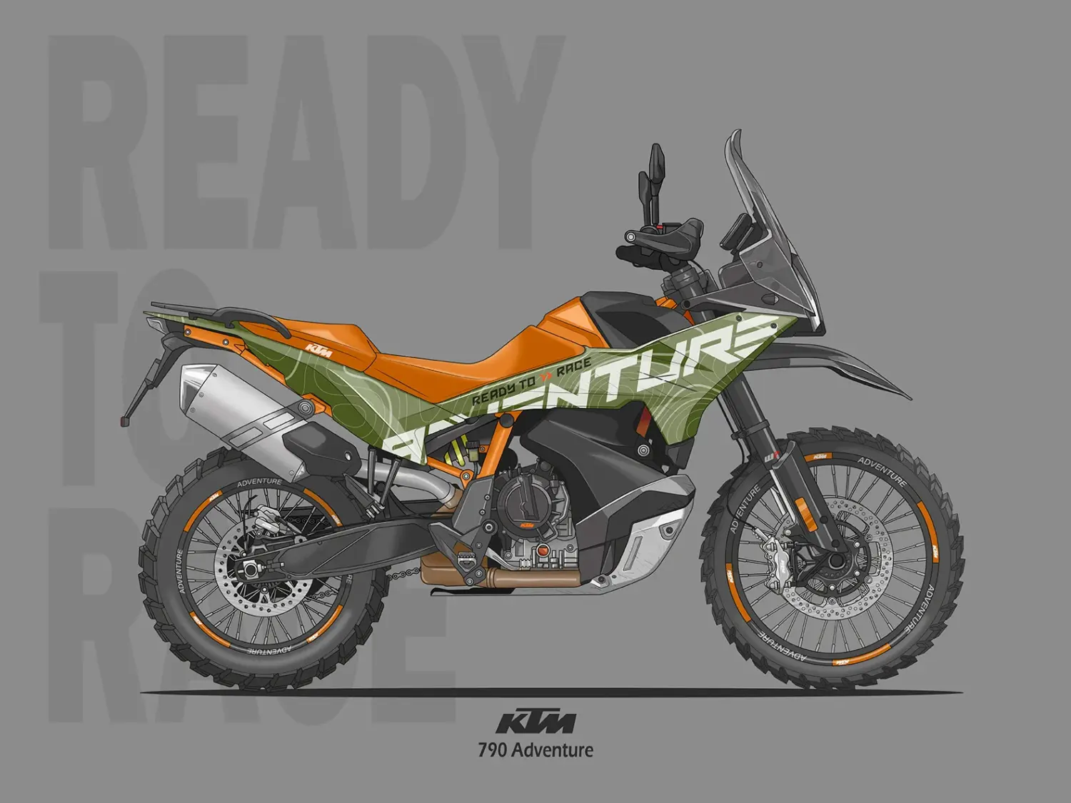 KTM 790 Adventure 2027: los bocetos filtrados que cambian todo en la trail media