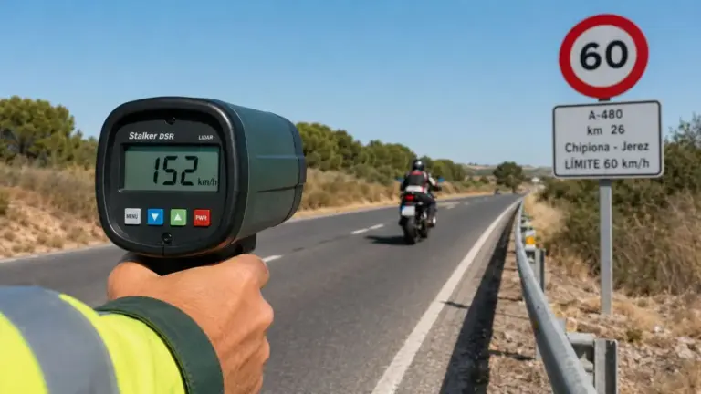 Dos motoristas pillados a 198 km/h en una vía de 90 en Guadalajara: delito de velocidad y adiós al carnet