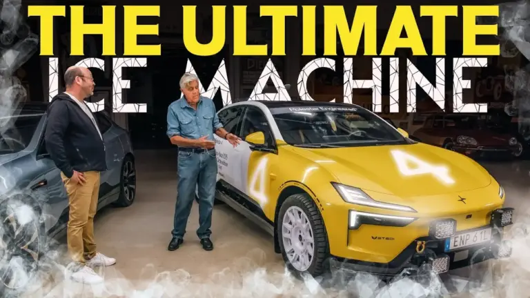 Jay Leno prueba el Polestar 4 Arctic Circle Rally: un todoterreno eléctrico de 544 CV
