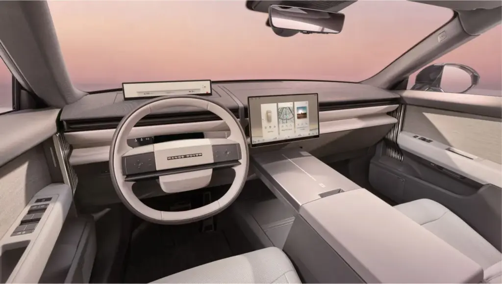 Primera toma de contacto con el Range Rover GT: así es el nuevo gran turismo eléctrico de la firma británica 3 Motor16 Range Rover GT camuflaje interior 5 motor 16