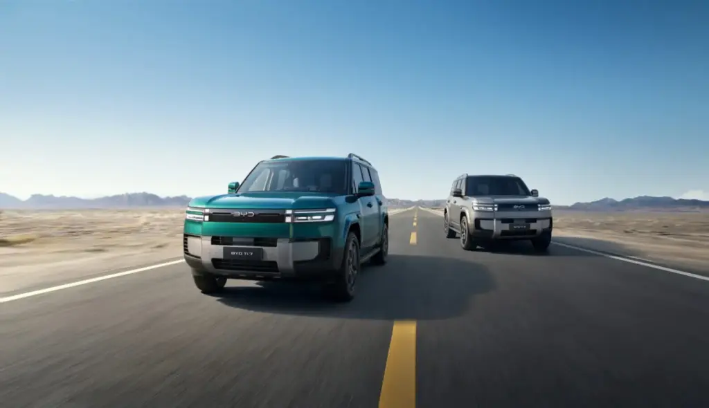 2026 BYD Ti 7 DM-p. Imagen movimiento.