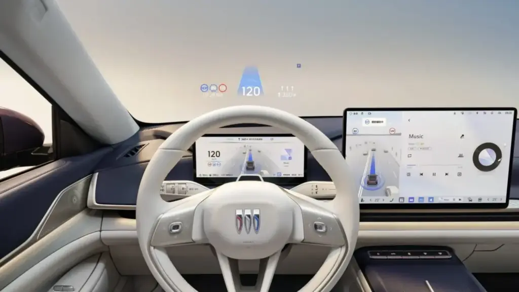 Buick Electra L7: Una berlina eléctrica con 383 CV y 702 km de autonomía por 21.800 euros 4 Motor16 2026 Buick Electra L7 EV. Imagen salpicadero.