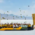 Récord de velocidad con hidrógeno: el JCB Hydromax alcanza 653 km/h en Bonneville