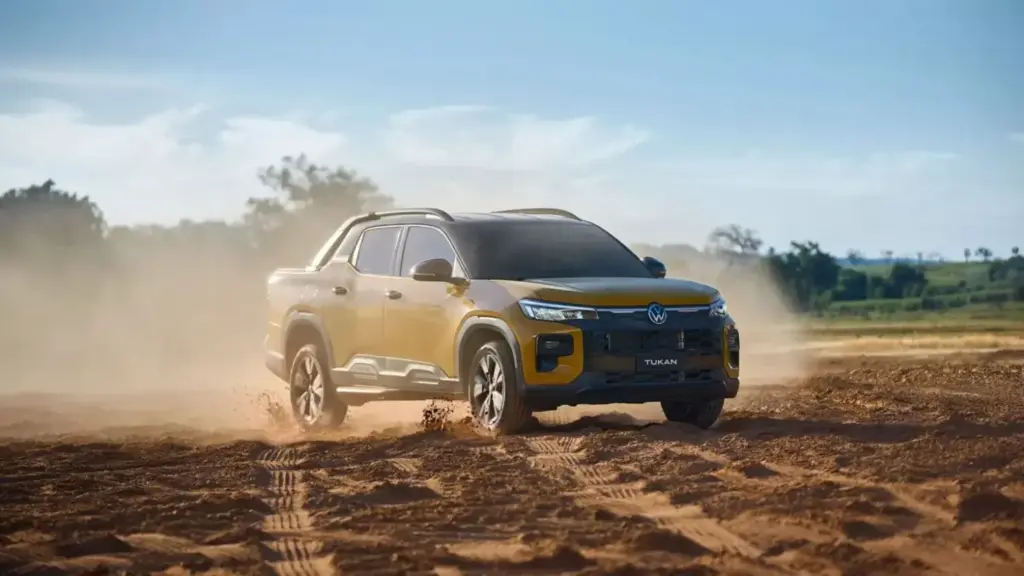 Tukan: El nuevo pick-up de Volkswagen para Sudamérica tiene alma de SUV 4 Motor16 2026 Volkswagen Tukan. Imagen movimiento.