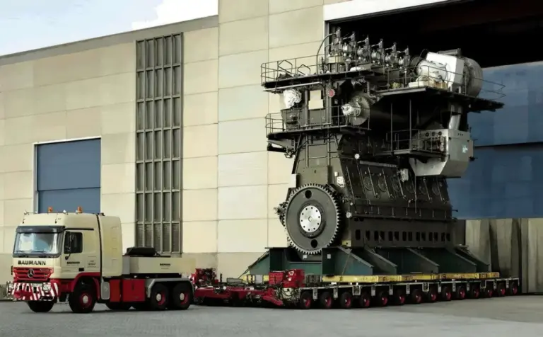 El motor más grande del mundo: 116.300 CV y 14 toneladas de diésel por hora para mover un buque de 400 metros