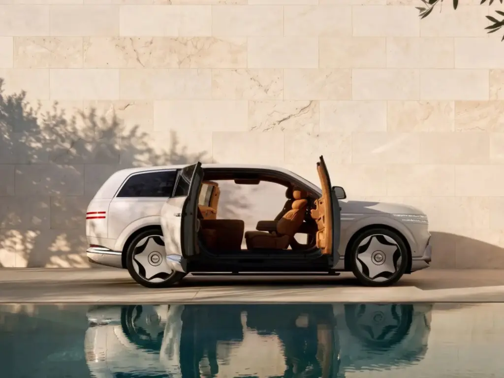 El Genesis GV90 estrena una cabina de cine: pantalla gigante, puertas coach y asiento trasero tipo salón 1 Motor16 2026 genesis gv90 suv ev 1 Motor16