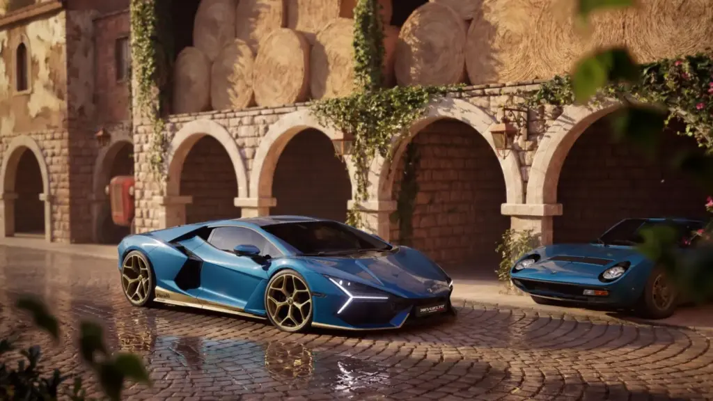 El Lamborghini Revuelto se rinde ante el Miura por su 60 aniversario con 99 obras de arte 4 Motor16 2026 Lamborghini Revuelto Miura 60º Homage. Imagen azul.