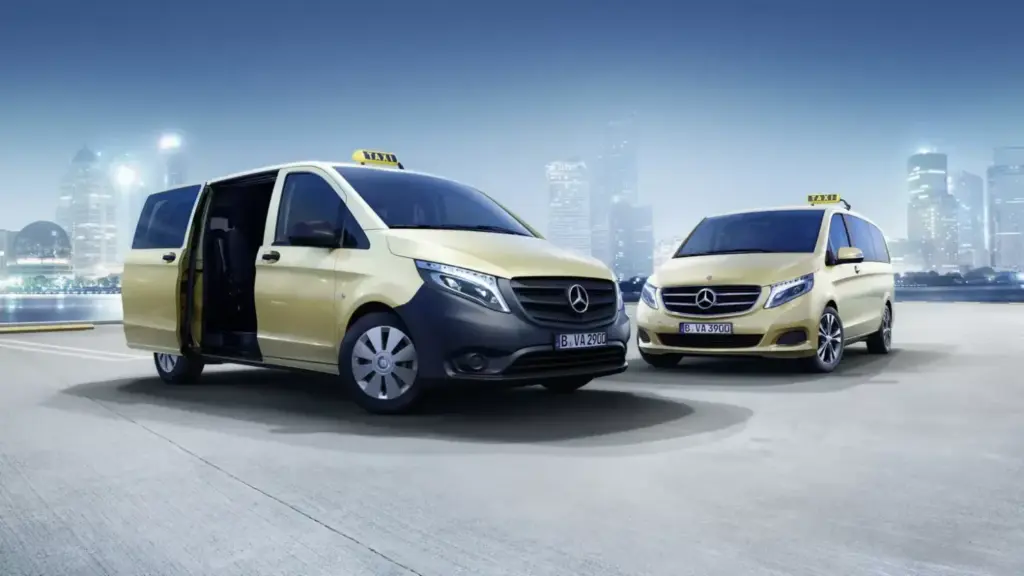 Taxi Mercedes en Alemania: la marca contraataca a BYD tras caer del 45% al 8% 1 Motor16 2026 taxi mercedes benz alemania Vito Motor16