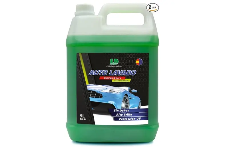 Los 7 mejores champús con cera para coche: limpieza, brillo y protección 4 Motor16 Car Care Auto Lavado Champu con Cera de Carnauba 5L Motor16