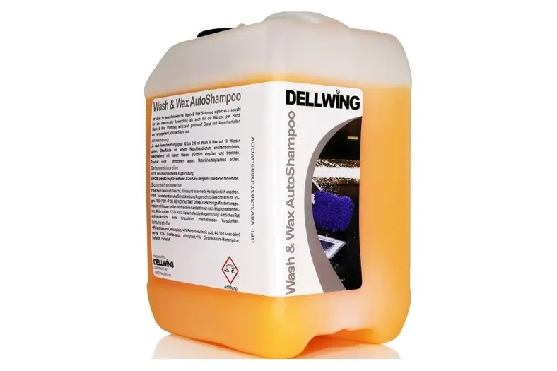 Los 7 mejores champús con cera para coche: limpieza, brillo y protección 6 Motor16 DELLWING Champu de Lavado y Encerado 25L Motor16