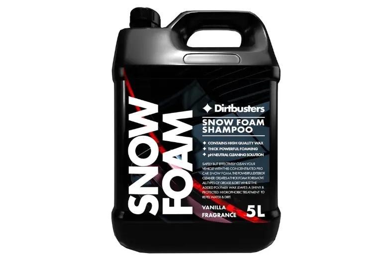 Las 7 mejores Snow Foam para coche: espuma densa y máxima limpieza 7 Motor16 Dirtbusters Champu y cera Snow Foam 5 L Motor16