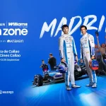 El Atlassian Williams, el equipo de Carlos Sainz, monta su Fan Zone en el centro de Madrid antes del GP de F1