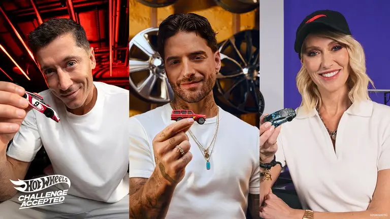 Los coches que han diseñado Maluma, Supercar Blondie y Lewandowski para Hot Wheels