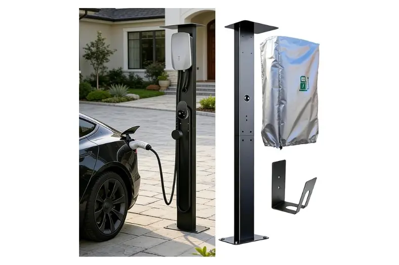 Los 7 mejores soportes para wallbox de 2026 6 Motor16 LOTHID Wallbox Columna de soporte Motor16