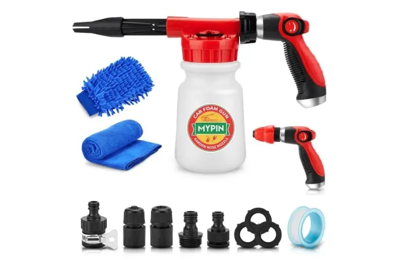 Las 10 mejores pistolas de espuma para coche de 2026: comparativa y guía de compra 1 Motor16 MYPIN Lanza de Espuma de Nieve 1000 ml Motor16