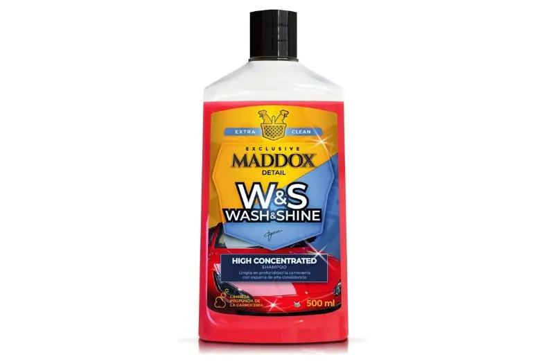 Los 7 mejores champús con cera para coche: limpieza, brillo y protección 2 Motor16 Maddox Detail Champu con Cera Wash Shine Motor16